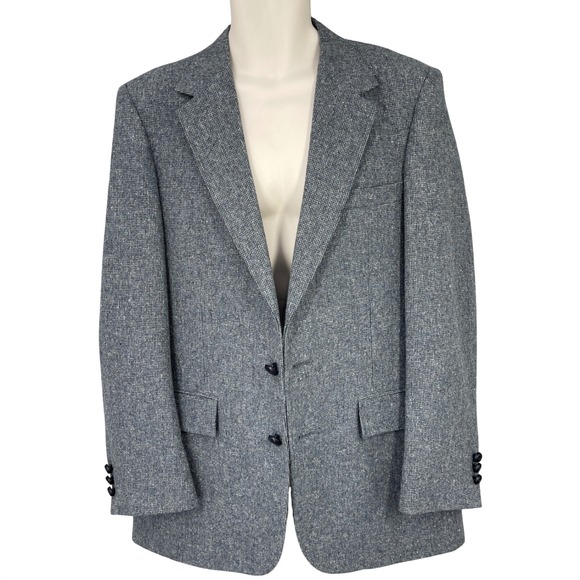 P.N. Hirsch Other - Vintage Men Tweed Blazer Sport Coat Preppy Two Button Heritage Notch Size 40R